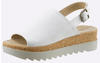 Sandalette Gr. 36, weiß Damen Schuhe Sandaletten