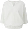 T-Shirt S.OLIVER Gr. 34, weiß (white) Damen Shirts Jersey mit 34-Ärmel