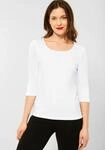 STREET ONE 3/4-Arm-Shirt "Style Pania" mit extra Futter an der Vorderseite