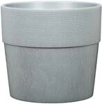 Scheurich Blumentopf "CONCRETE 40/266 GROOVE+" frostfest, UV-best&auml;ndig,