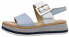 Sandalette GABOR "RHODOS" Gr. 36, weiß (hellblau, weiß) Damen Schuhe Sandaletten