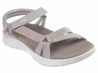Sandale SKECHERS "GO WALK FLEX SANDAL-SUBLIME-X" Gr. 36, grau (taupe) Damen Schuhe