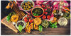 Artland Wandbild "Italienisch mediterrane Lebensmittel", Lebensmittel, (1 St.)