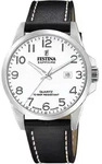 Quarzuhr FESTINA "Swiss Made", schwarz (schwarz, wei&szlig;), Armbanduhren, Damen,