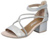 Sandalette RIEKER Gr. 37, silberfarben Damen Schuhe Sandaletten