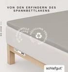 Schlafgut Spannbettlaken "PURE TOPPER Bio-Baumwolle mit Elasthan 170 g/m&sup2; f&uuml;r