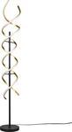 TRIO LEUCHTEN LED Stehlampe "Sequence", braun (messing matt), 1, &Oslash; 23cm H: 150cm, 1