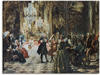 Wandbild ARTLAND "Flötenkonzert Friedrich des Großen." Bilder Gr. B/H: 80 cm...
