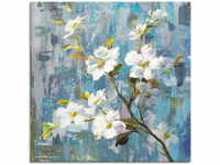 Artland Leinwandbild "Wundervolle Magnolie II", Blumen, (1 St.)