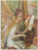 Artland Leinwandbild "Junge Mädchen am Klavier. 1892", Kind, (1 St.)
