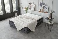 Yatas Bedding Naturhaarbettdecke "Superwashed Wolle, Bettdecke 135x200, 200x200 cm &