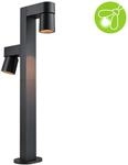 Paulmann LED Pollerleuchte "Kimu IP44 822mm 2200K 2x7,8W 720lm 230V 70 Anthrazit
