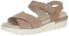 Sandale CAPRICE Gr. 37, beige Damen Schuhe Flats