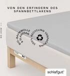 Schlafgut Spannbettlaken "PURE TOPPER Bio-Baumwolle mit Elasthan 170 g/m&sup2; f&uuml;r