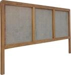 SIT Kopfteil "Rattan Wiener Geflecht 200 cm Wandmontage Natur Bett" Rattan Kopfteil