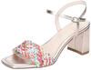 Sandalette TAMARIS Gr. 36, hellgoldfarben multi Damen Schuhe Sandaletten Sommerschuh,