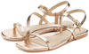 Sandale LASCANA Gr. 37, goldfarben Damen Schuhe Lascana Sandalette, Sommerschuh aus