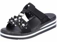 Pantolette RIEKER Gr. 36, schwarz (schwarz, black) Damen Schuhe Pantoletten