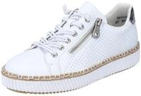 Rieker Sneaker mit modischer Ziernaht, Freizeitschuh, Halbschuh, Schn&uuml;rschuh