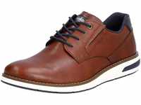 Sneaker RIEKER Gr. 40, bunt (braun, dunkelblau) Herren Schuhe Schnürhalbschuhe