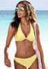 Bikini-Hose LASCANA "Scallop" Gr. 32, N-Gr, gelb Damen Badehosen Ocean Blue mit