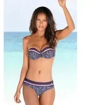 Bikini-Hose LASCANA "Minimal", Damen, Gr. 36, N-Gr, blau (marine, bedruckt),