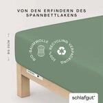 Schlafgut Spannbettlaken "CASUAL Bettlaken 100% gek&auml;mmte Bio-Baumwolle, 150 g/m&sup2;,
