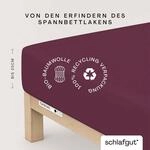Schlafgut Spannbettlaken "CASUAL Bettlaken 100% gek&auml;mmte Bio-Baumwolle, 150 g/m&sup2;,