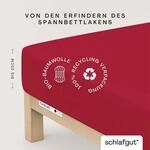 Schlafgut Spannbettlaken "CASUAL Bettlaken 100% gek&auml;mmte Bio-Baumwolle, 150 g/m&sup2;,