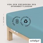 Schlafgut Spannbettlaken "CASUAL Bettlaken 100% gek&auml;mmte Bio-Baumwolle, 150 g/m&sup2;,