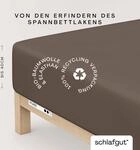 Schlafgut Spannbettlaken "PURE BOXSPRING Bio-Baumwolle mit Elasthan, 170 g/m&sup2;,