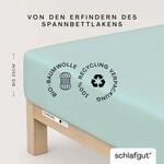 Schlafgut Spannbettlaken "CASUAL Bettlaken 100% gek&auml;mmte Bio-Baumwolle, 150 g/m&sup2;,