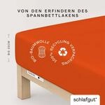 Schlafgut Spannbettlaken "CASUAL Bettlaken 100% gek&auml;mmte Bio-Baumwolle, 150 g/m&sup2;,