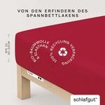 Schlafgut Spannbettlaken "PURE Bio-Baumwolle mit Elasthan, 170 g/m&sup2;, Bettlaken,