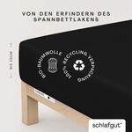 Schlafgut Spannbettlaken "CASUAL Bettlaken 100% gek&auml;mmte Bio-Baumwolle, 150 g/m&sup2;,