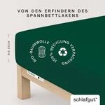 Schlafgut Spannbettlaken "CASUAL Bettlaken 100% gek&auml;mmte Bio-Baumwolle, 150 g/m&sup2;,