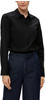 Klassische Bluse S.OLIVER BLACK LABEL Gr. 34, grau (grey, black) Damen Blusen langarm