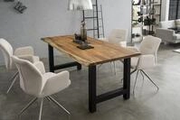 SalesFever Esstisch "Minimalistischer Tisch" Ge&ouml;lt und doppelt gewachstes Massivholz