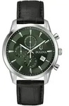 Chronograph BULOVA, schwarz (schwarz, dunkelgr&uuml;n), Armbanduhren, Damen, Chronograph,