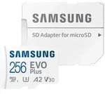 SAMSUNG Speicherkarte "EVO Plus (2024) inkl. SD-Adapter", wei&szlig;, 256 GB,