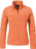 Fleecejacke SCHÖFFEL "Fleece Jacket Leona3" Gr. 38, orange (5075, orange) Damen