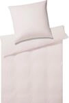 Elegante Bettw&auml;sche "Solid Stripe" 2 Stk. angenehmes Hautgef&uuml;hl
