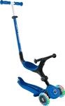 Tretroller GLOBBER "GO-UP ACTIVE LIGHTS mit Leuchtrollen", blau, Roller, KinderB:28cm