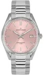 Quarzuhr JACQUES LEMANS "Derby", silber (silberfarben, rosa, rosa), Armbanduhren,