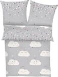 s.Oliver Junior Kinderbettw&auml;sche "Clouds mit Wolken und Sternen" 2 Stk.