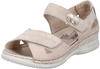 Sandale RIEKER Gr. 36, beige (hellbeige) Damen Schuhe Keilsandaletten...