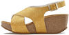 Sandalette LASCANA Gr. 37, gelb (curry, gelb) Damen Schuhe Sandaletten Sandalette,