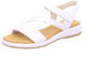 Sandalette GABOR "RHODOS" Gr. 37, bunt (silberfarben, weiß) Damen Schuhe Sandaletten