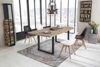 SIT Esstisch "Tops&Tables" mit Tischplatte aus Wildeiche, mit Baumkante we...