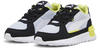 Sneaker PUMA "Graviton AC Sneakers Kinder" Gr. 21, grau (silver mist white black lime